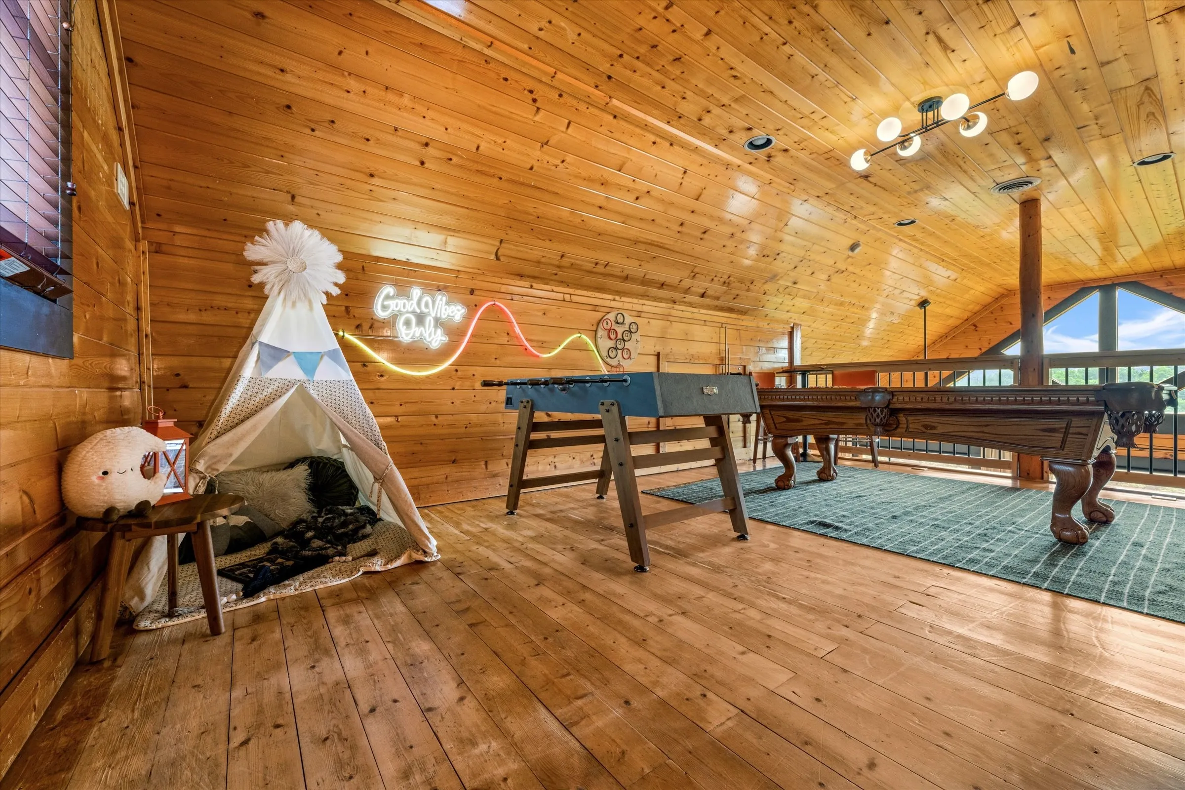 Loft tent sleeping area